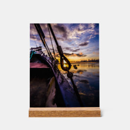 Lagoon at Dawn, at Acryl Bord