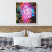 Lagoon Emissie Nebula Interstellar Cloud Foto Canvas Afdruk (Insitu (Slaapkamer))