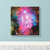 Lagoon Emissie Nebula Interstellar Cloud Foto Canvas Afdruk (Insitu (Houten vloer))