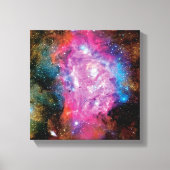 Lagoon Emissie Nebula Interstellar Cloud Foto Canvas Afdruk (Voorkant)