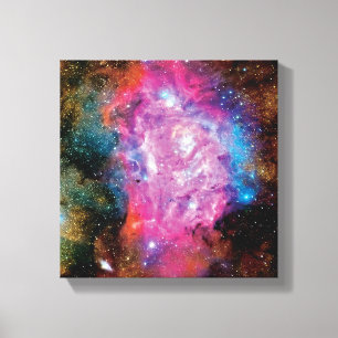Lagoon Emissie Nebula Interstellar Cloud Foto Canvas Afdruk