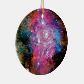 Lagoon Emissie Nebula Interstellar Cloud Foto Keramisch Ornament (Rechts)