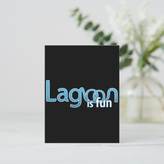 Lagoon is een Logo Briefkaart (Staand voorkant)