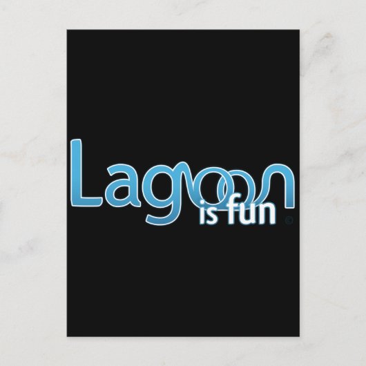 Lagoon is een Logo Briefkaart (Voorkant)