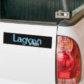 Lagoon is een Logo Bumpersticker (Op Truck)