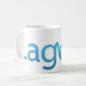 Lagoon is een Logo Koffiemok (Voorkant links)