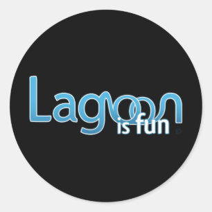 Lagoon is een Logo Ronde Sticker