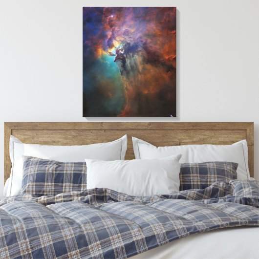 Lagoon Nebula (Astronomie Space Afbeelding) (unive Canvas Afdruk (Insitu (Slaapkamer))
