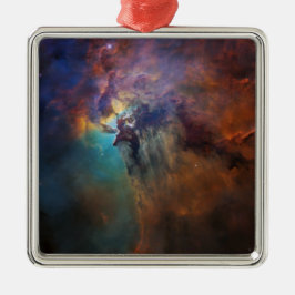 Lagoon Nebula (Astronomie Space Afbeelding) (unive Metalen Ornament