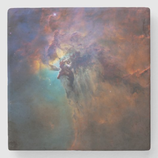 Lagoon Nebula (Astronomie Space Afbeelding) (unive Stenen Onderzetter (Voorkant)
