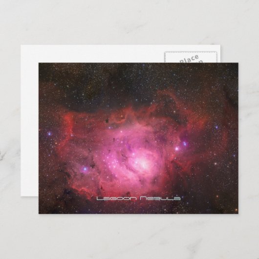 Lagoon Nebula - Ons adembenemend universum Briefkaart (Voorkant / Achterkant)