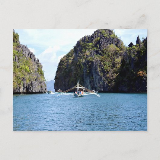 Lagoon op het Briefkaart El Nido Palawan (Voorkant)