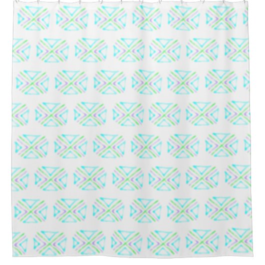 Lagoon Pattern Shower Curtain Douchegordijn (Voorkant)