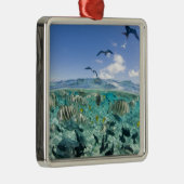 Lagoon safari-reis met Stingrays Metalen Ornament (Rechts)