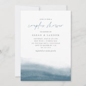 Lagoon Tides Coastal Waterverf Couples Shower Kaart (Voorkant)