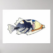 Lagoon Triggerfish Wall Art Poster (Voorkant)