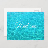 Lagoon van Rode zee Briefkaart (Voorkant / Achterkant)