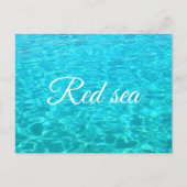 Lagoon van Rode zee Briefkaart (Voorkant)