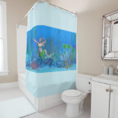 Lagoona Zeemeermin Onderwater Douchegordijn (In situ)