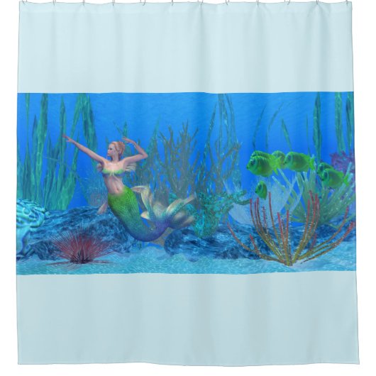 Lagoona Zeemeermin Onderwater Douchegordijn (Voorkant)