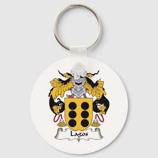 Lagos Family Crest Sleutelhanger (Voorkant)