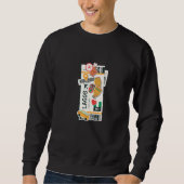 Lagos Nigeria Boarding Airplane Plane Ticket Trui (Voorkant)