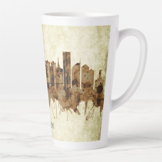 Lagos Nigeria Cityscape Latte Mok (Rechts)