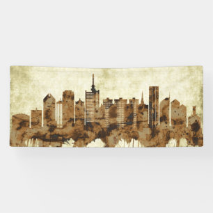 Lagos Nigeria Cityscape Spandoek