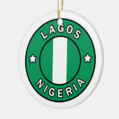 Lagos Nigeria Keramisch Ornament (Links)