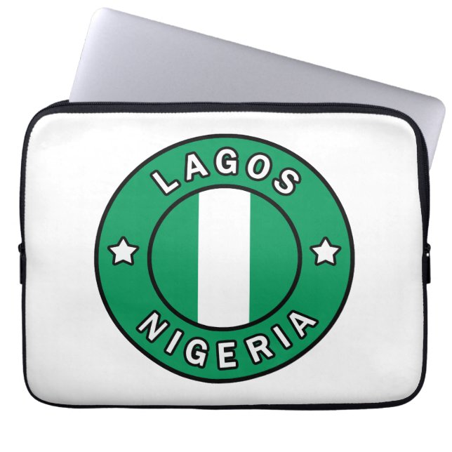Lagos Nigeria Laptop Sleeve (Voorkant)