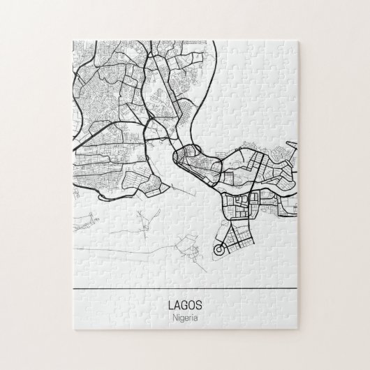 Lagos Nigeria Legpuzzel (Verticaal)