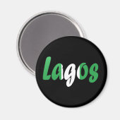 Lagos, Nigeria Magneet (Voorkant / Achterkant)