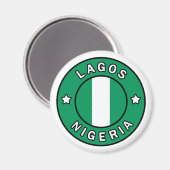 Lagos Nigeria Magneet (Voorkant / Achterkant)
