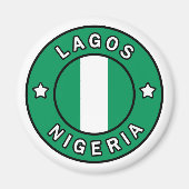 Lagos Nigeria Magneet (Voorkant)