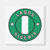 Lagos Nigeria Magneet (Voorkant)