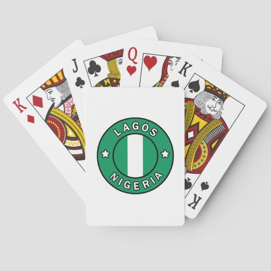 Lagos Nigeria Pokerkaarten (Achterkant)