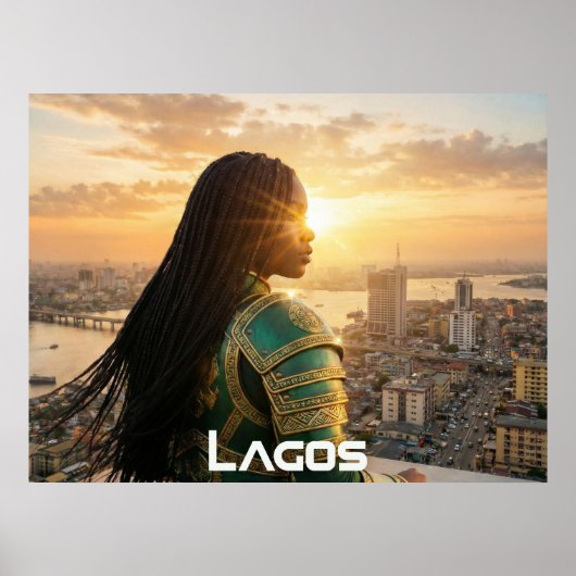 LAGOS - NIGERIA POSTER (Voorkant)
