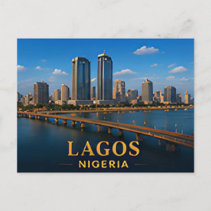 ✈️ Lagos Nigeria Reis Cadeau 🌍 Briefkaart