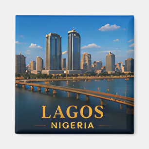 ✈️ Lagos Nigeria Reis Cadeau 🌍 Magneet