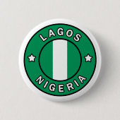 Lagos Nigeria Ronde Button 5,7 Cm (Voorkant)