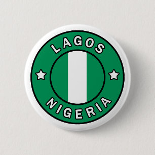 Lagos Nigeria Ronde Button 5,7 Cm