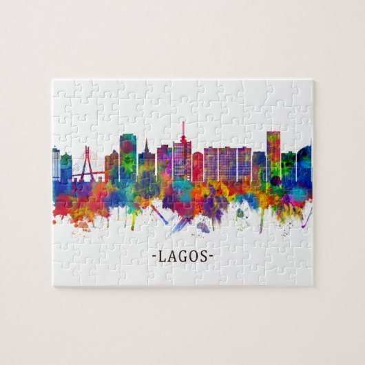 Lagos Nigeria Skyline Legpuzzel (Horizontaal)