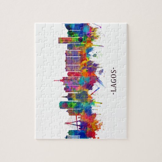 Lagos Nigeria Skyline Legpuzzel (Verticaal)