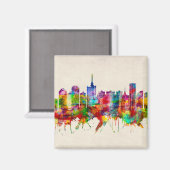 Lagos Nigeria Skyline Magneet (Voorkant / Achterkant)