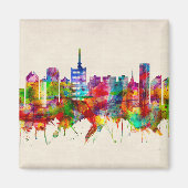 Lagos Nigeria Skyline Magneet (Voorkant)