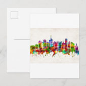 Lagos Nigeria Skyline Uitnodiging Briefkaart (Voorkant / Achterkant)