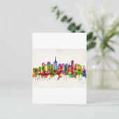 Lagos Nigeria Skyline Uitnodiging Briefkaart (Staand voorkant)