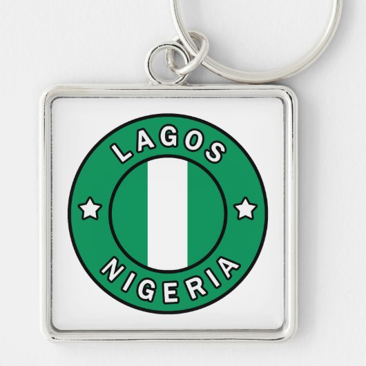 Lagos Nigeria Sleutelhanger (Voorkant)