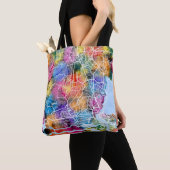 Lagos Nigeria Stadsplattegrond Tote Bag (Dichtbij)