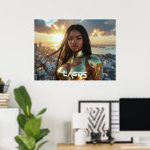 LAGOS - NIGERIA - SUPERHELD POSTER (Thuiskantoor)